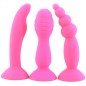 Suction Silicone Butt Plug - 3 Pcs Set