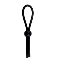 Black Adjustable Penis Tie Ring