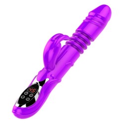 LCD Heating Silicone Rabbit Vibrator