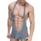 Sexy Easeful Stripe Hot Jumpsuit For Men