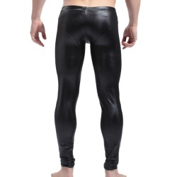 Men Sexy Evening Show Slim Leather Pants