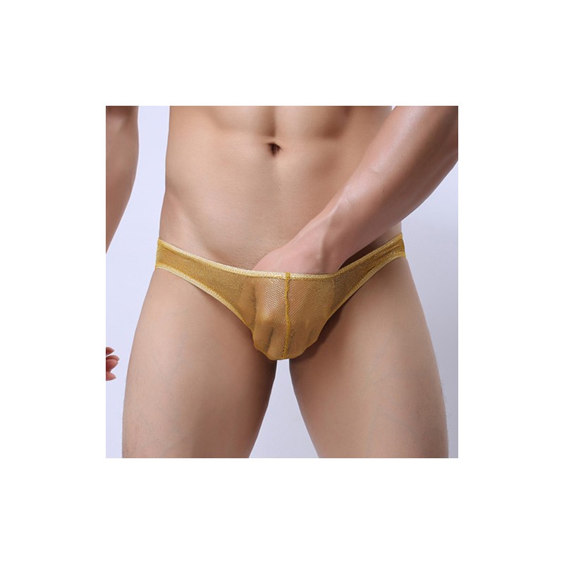 Men Breathable Ultrathin Low-waisted Mesh Panty