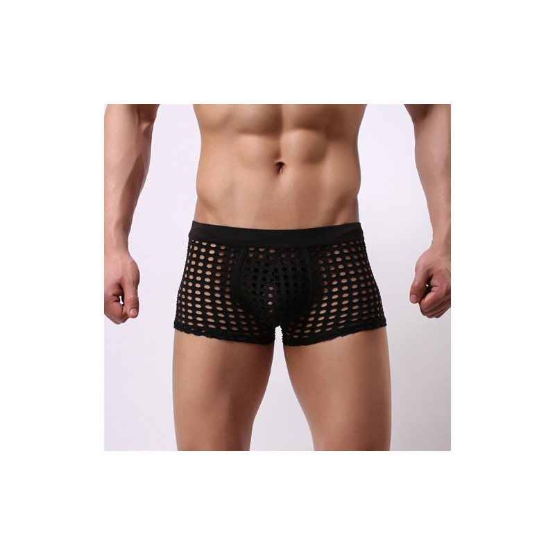 High Quality Fishnet Hollowed-out Men Hipster