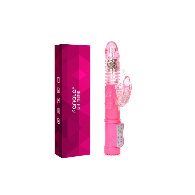 Butterfly Stretching Rabbit Vibrator