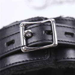 Plush Lined Metal Lead Collar