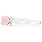 Crystal Heart of Glass Dildo in Pink