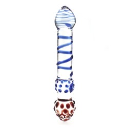 Spiral Staircase Full Tip Glass Dildo