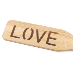 Bamboo Spanking Paddle With Heart Or Love