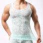 Men Hot Lace See-through Vest Sexy Lingerie