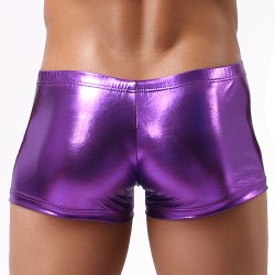 Men Patent Leather Evening Show Boxer Briefs