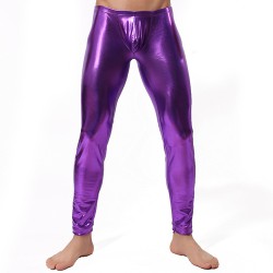 New Style Patent Leather Pants For Men Evening Show