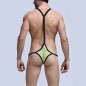 Men Bodybuilding Elastic One-piece Suit