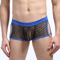 Men Hollowed-out Fish-net Hipster Underwear