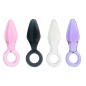 Glass Anal Plug With Handle Ring