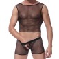 Powerful Mesh Penis Open Sexy Men Vest With Hipster