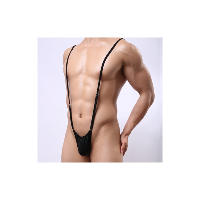 Adjustable Suspender Jumpsuit Thong For Men