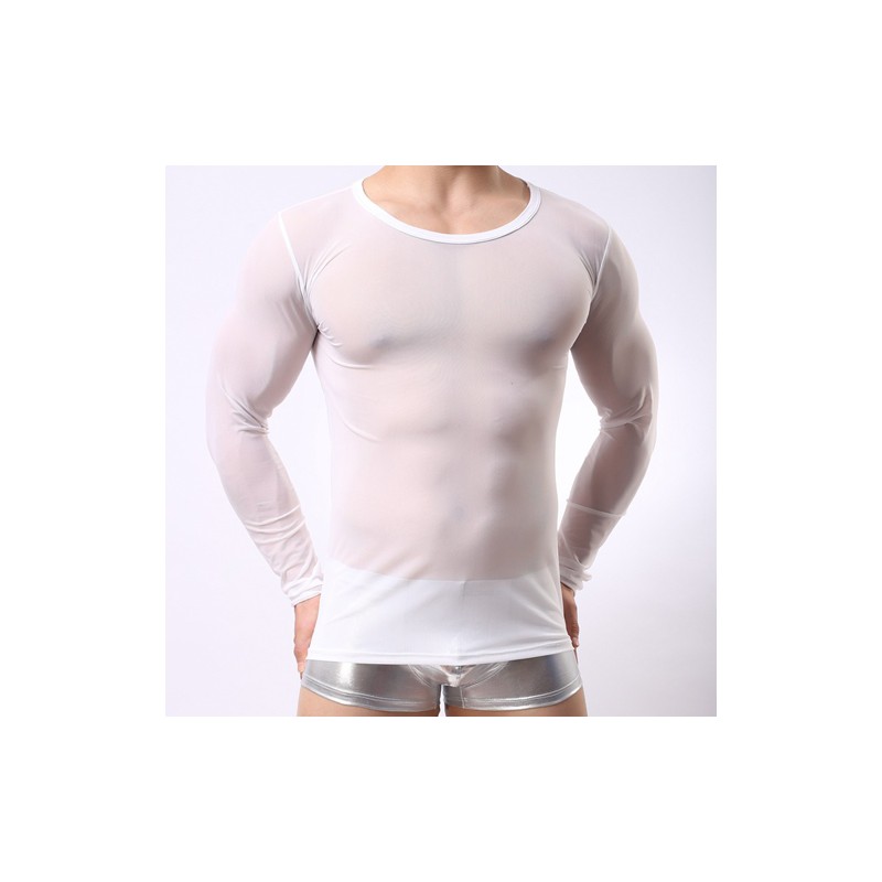 Slim Mesh Lond Sleeves For Men Underwear