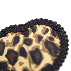 Black Tassel Leopard Pasties Nipple Covers