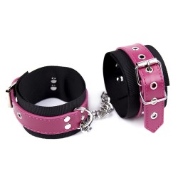 Leather Strap Nylon Bondage Cuffs