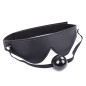 Blindfold With Ball Gag  - Velcro Strap