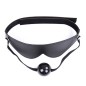 Blindfold With Ball Gag  - Velcro Strap