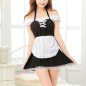 Sexy Lace Halter Housemaid Cosplay Uniform