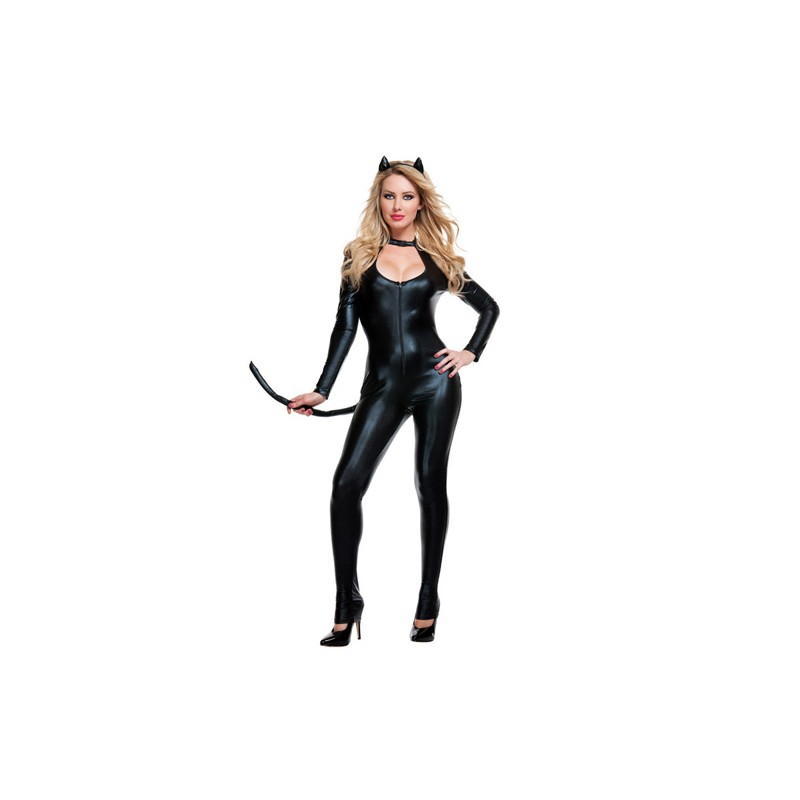 Extreme Sexy Catwomen Cosplay Jumpsuit Uniform