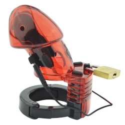 Electro Sex Chastity Device - Red