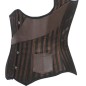 Brown Ladies Vintage Underbust Vest Bustiers