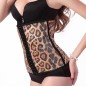 Hot Leopard Buckled Steel Bones Slimming Trainer Bustiers