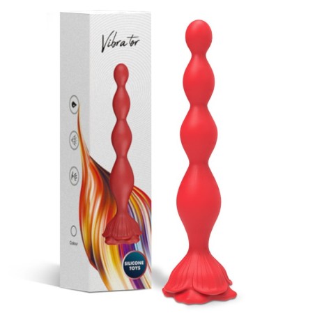 Rose Vibrating Anal Beads