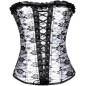 Cheap Bandage Ruffled Hem Waist Trainer Corset