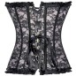 Charming Bowknot Decorated Floral Lace Body Shaper