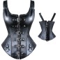 Punk Style Leather Strappy Vest Corset Slimming Products