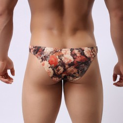 Vintage Floral Hip Brief Sexy Underwear