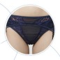 Pure Color Bowknot Mesh &amp; Lace Underwear Suit With Garter Belt