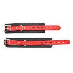 Black &amp; Red Locking Cuffs