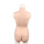 Breast Shape Triangle Fake Vaginal Jumpsuit-M-Cotton