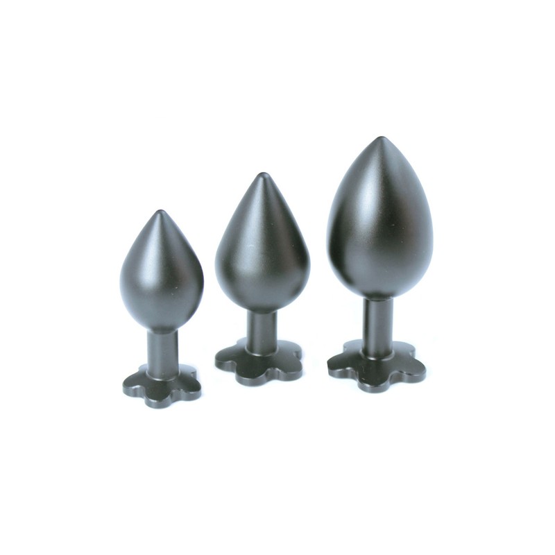 Frosted Class Light Aluminium Butt Plug