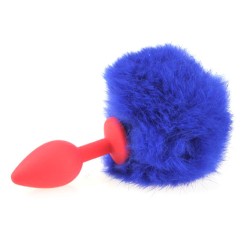 Ball Tail Silicone Anal Plug - Red