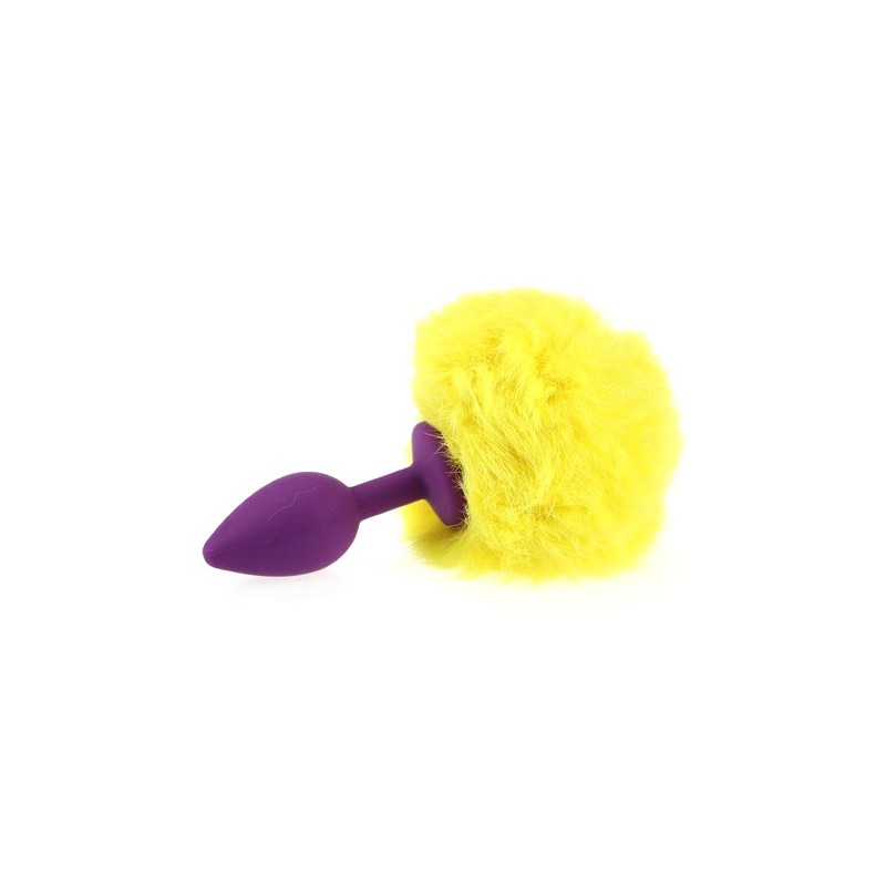 Ball Tail Silicone Anal Plug - Purple