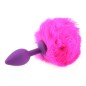 Ball Tail Silicone Anal Plug - Purple