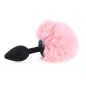 Ball Tail Silicone Anal Plug - Black