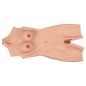 Silicone Breast Vagina Bodysuit -Cotton