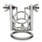 Stainless Steel Urethral Spreader CBT Chastity Cage